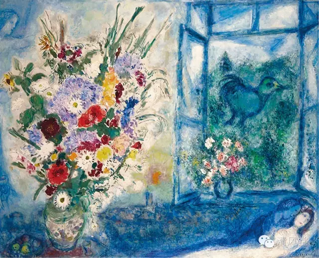 夏加尔《窗边的花束(bouquet près de la fenêtre)马克·夏加尔