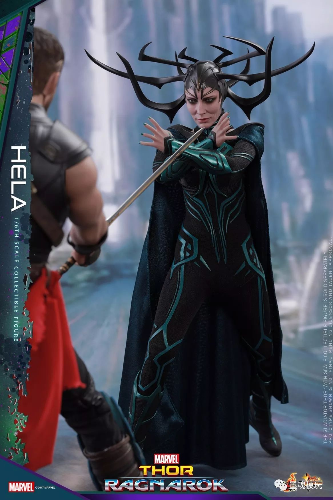 hottoys 新品:1/6 mms449《雷神3-诸神黄昏 死亡女神 hela/海拉