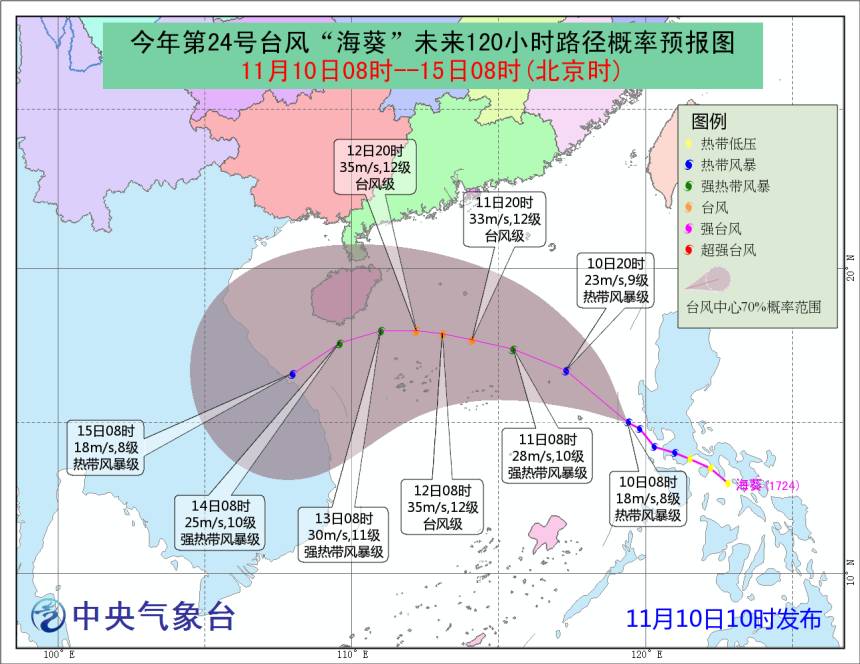 紧急台风预警 台风 海葵 直逼海南 或于14日登陆 还有这些消息不可错过 