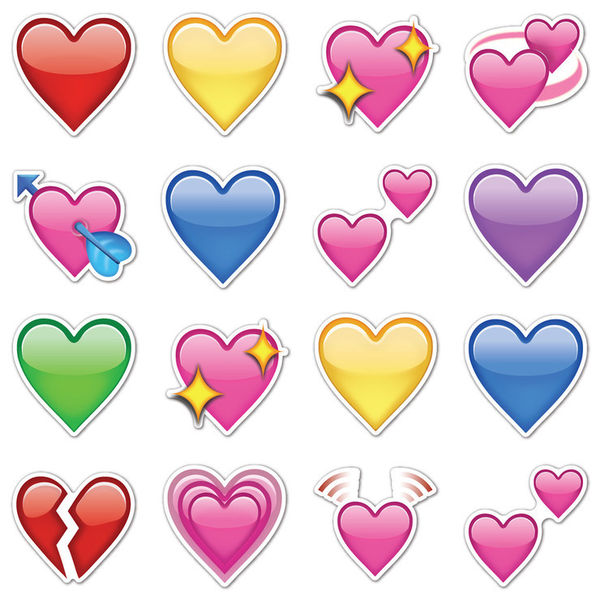 事实上,emoji表情中表示"心"的表情实在太多了,例如爱心,喜欢,一见