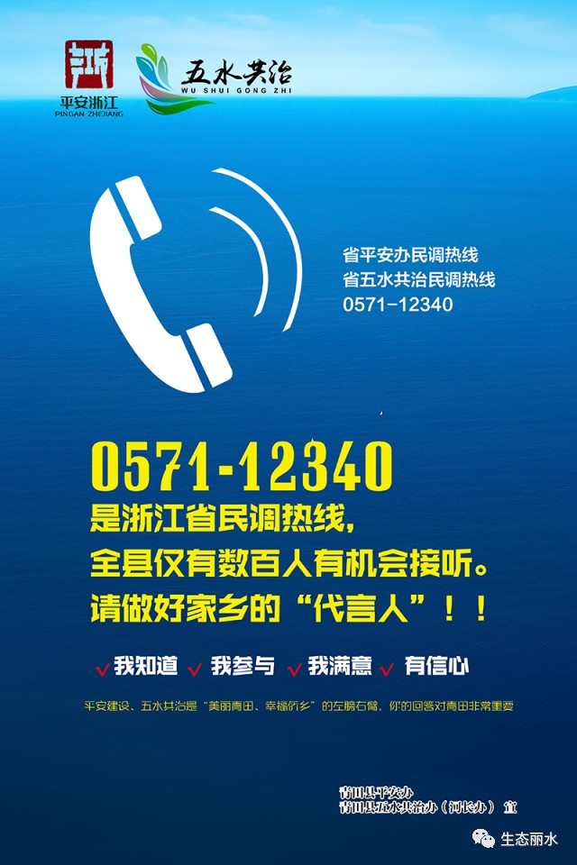 各部门,检查各单位关于做好"五水共治"群众满意度调查宣传工作落实