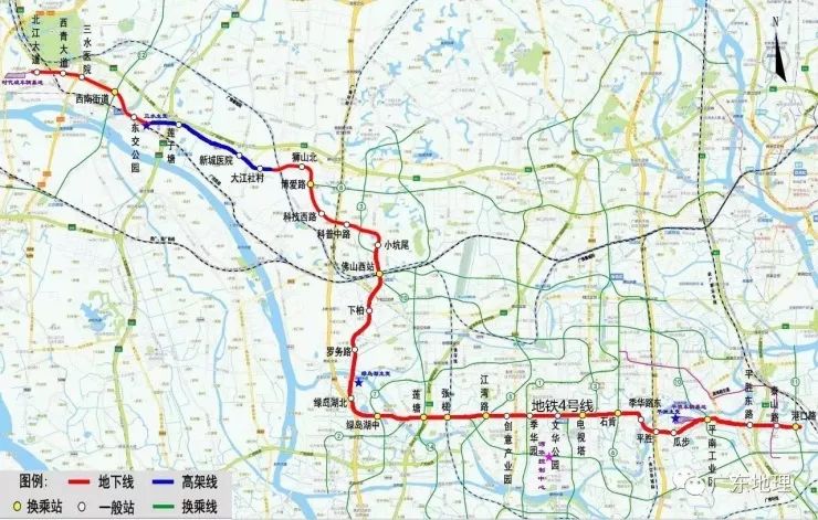 据了解,山地铁4号线一期计划起于山市三水区工业