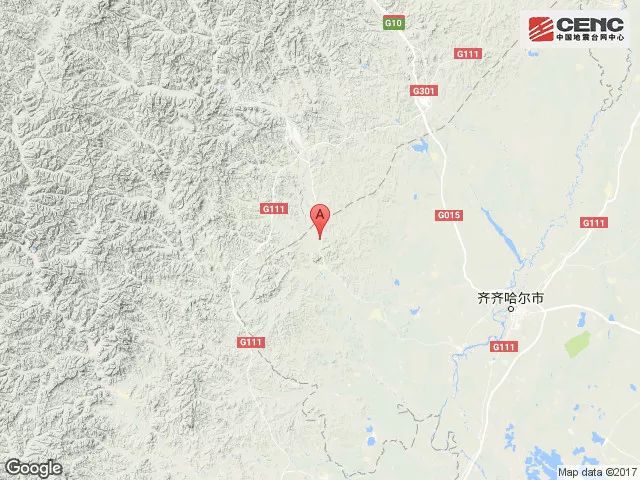 齐齐哈尔市碾子山区发生3.2级地震图片