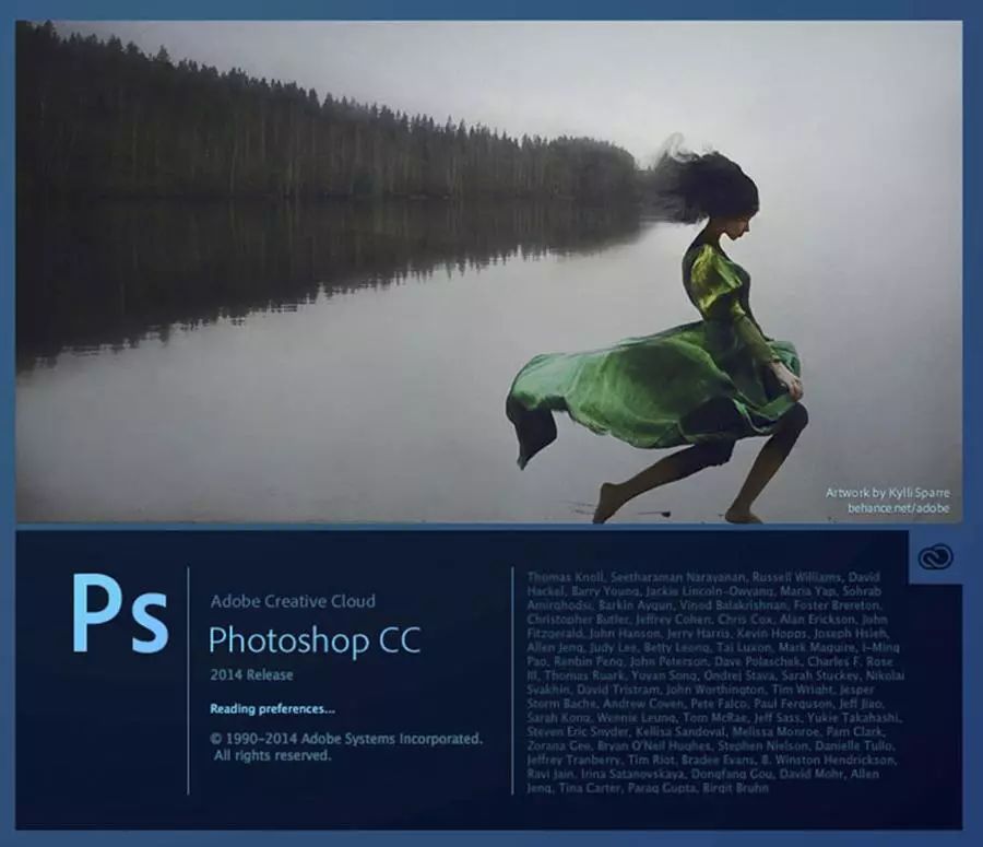 adobe photoshop cc2018 吐槽之前 先来怀念一下cc前几代的启动界面