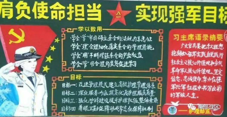 黑板报报征兵内容 - 我家的国庆手抄报