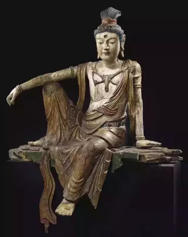 宋彩绘木雕观音坐像,高131cm,成交价5,170,500欧元,佳士得巴黎,2016