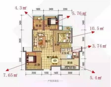 增添人口的户型风水_户型风水最好的房子图(3)