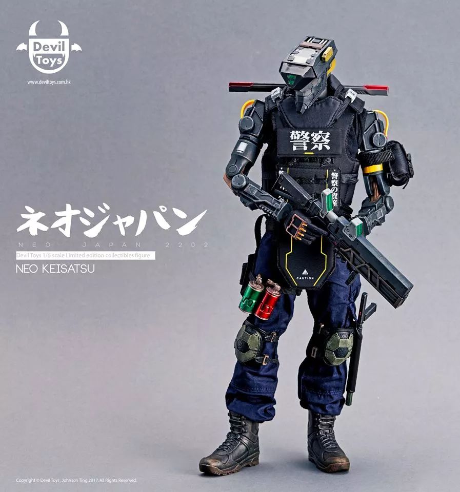 未来风12寸可动人偶neojapan2202机械警察