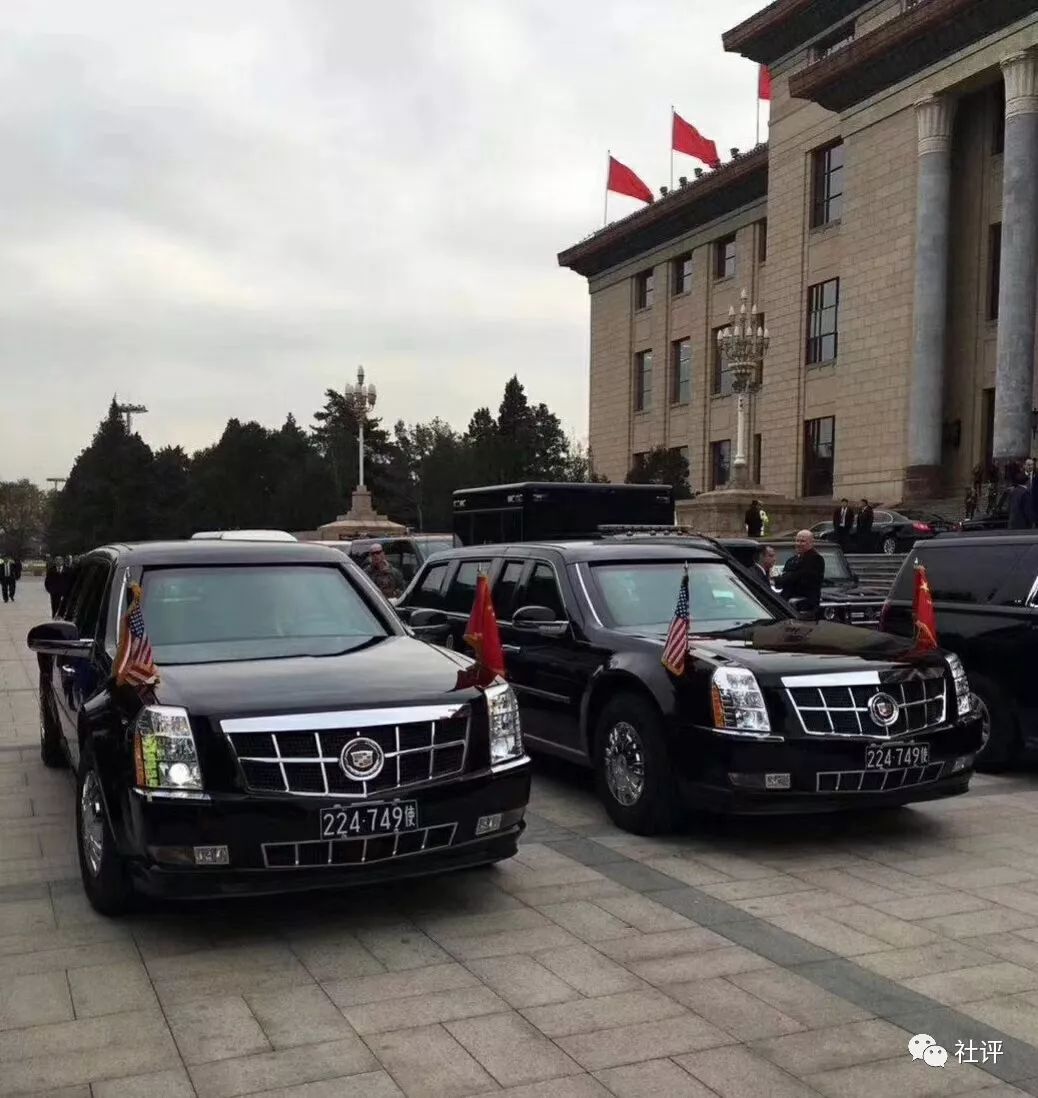 深读|特朗普出访中国"保镖"扎堆 专机空运车辆画面曝光