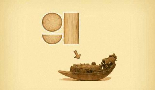 木头做成的船猜成语_看图猜成语船
