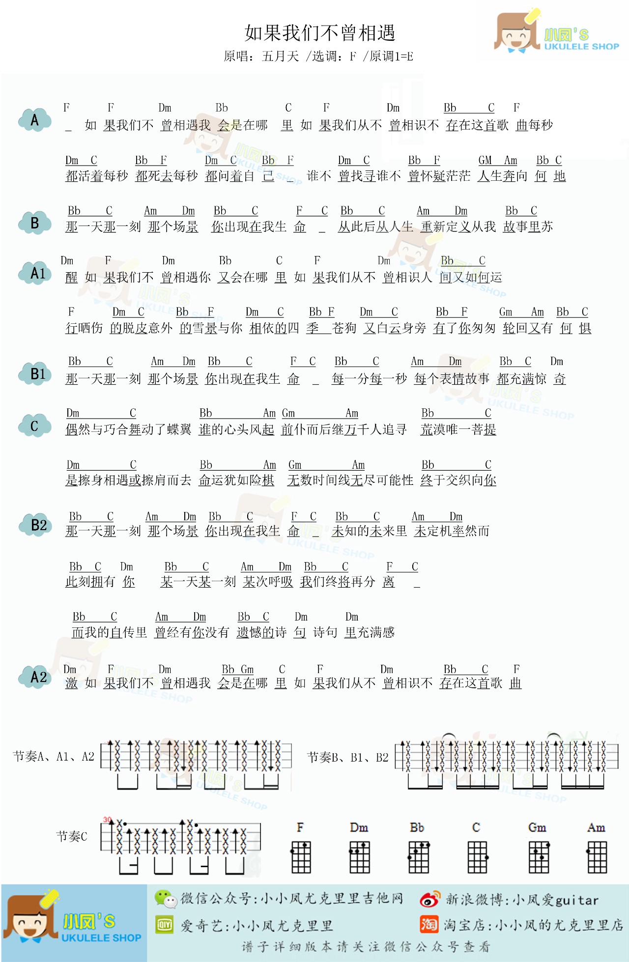 尤克里里简谱遇见_遇见尤克里里数字简谱