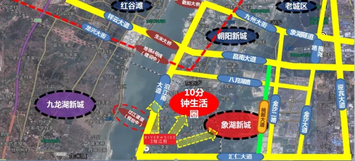 象湖滨江新城交通正在飞速升级:四横十纵,多维路网畅达全城