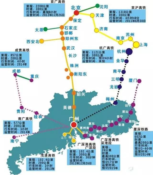 其实通过广州南站出发的高铁, 可以前往去各种著名的风景名胜旅游地.图片