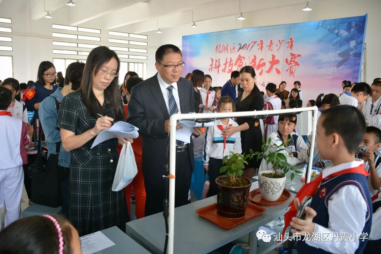 其中,丹霞小学,丽日小学,世贸实验学校,金晖小学,新溪第一中学在"科技