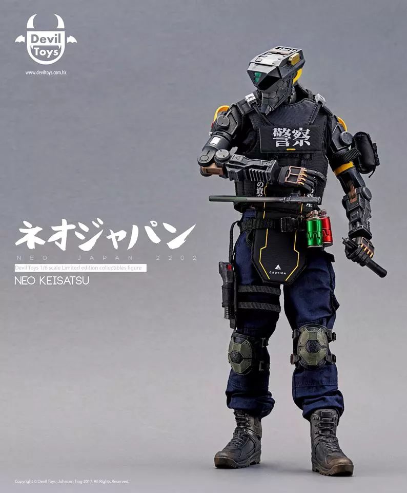 未来风12寸可动人偶neojapan2202机械警察