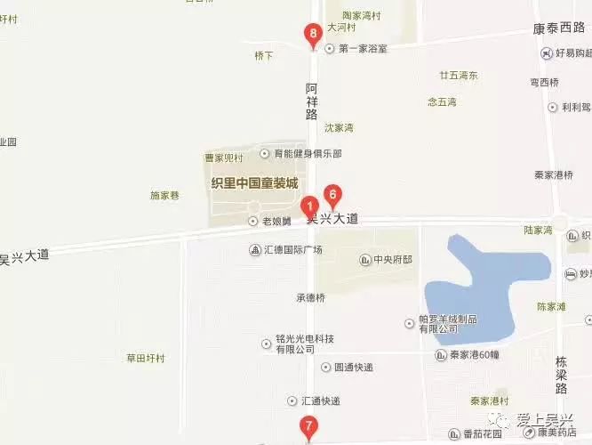 吴兴区织里镇吴兴大道与阿祥路路口