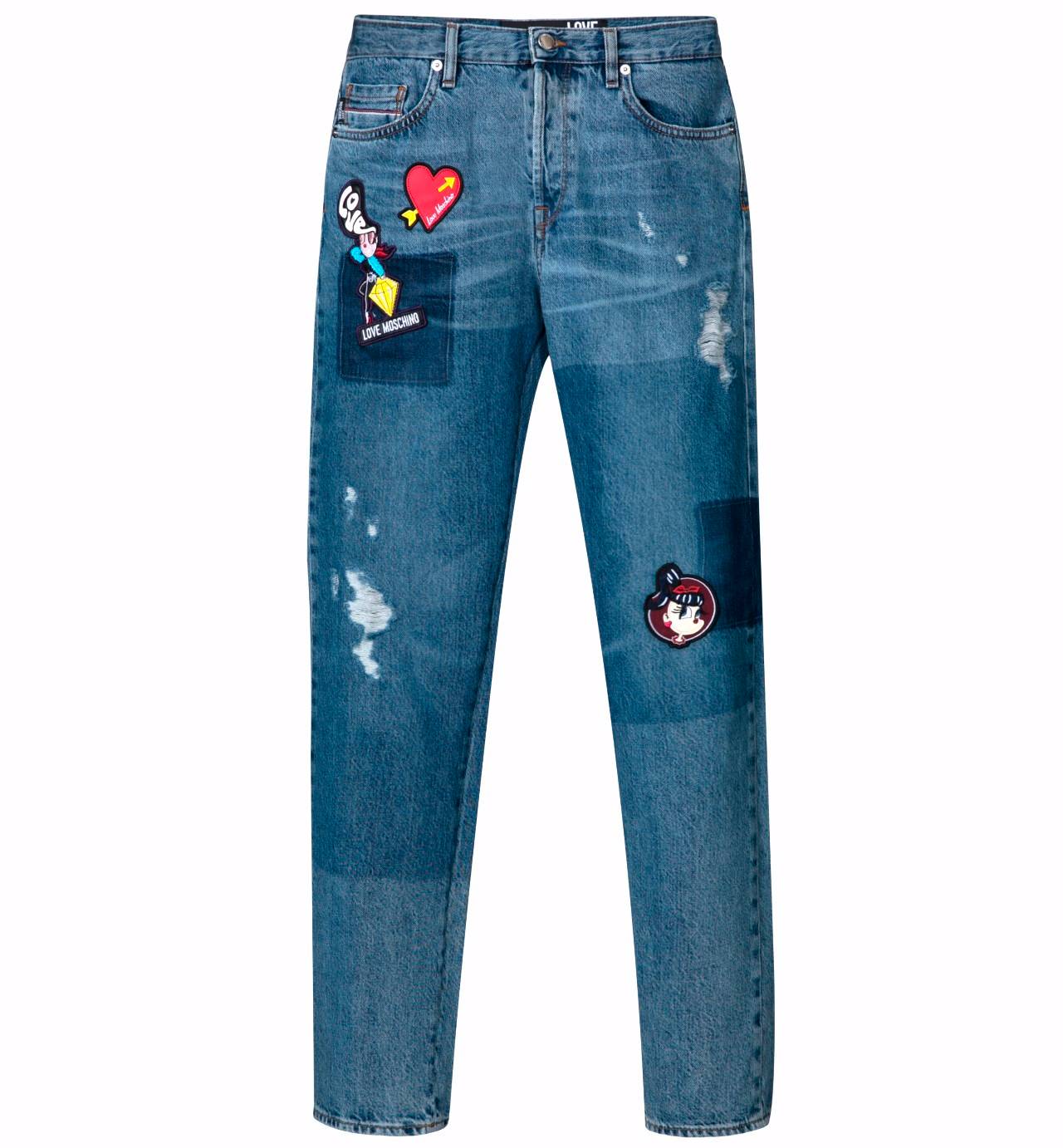 love moschino 秋冬系列卡通图案牛仔裤 rmb3,690