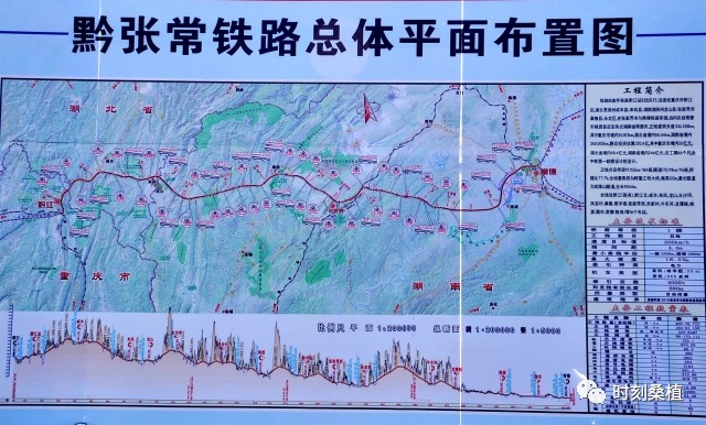 黔张常铁路总体平面布置图