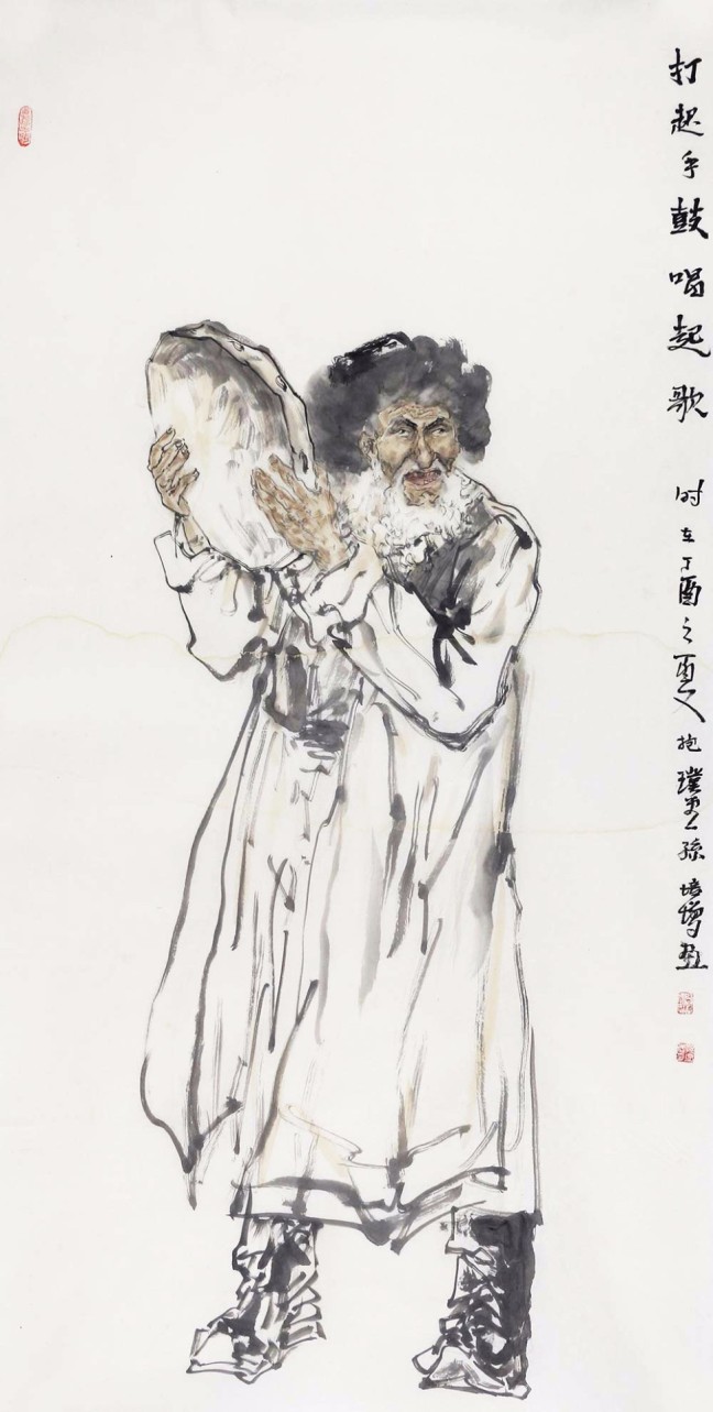 孙培增人物画作品赏析:笔墨雅致,形象生动