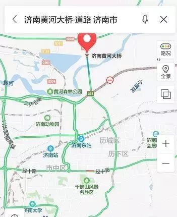 济南黄河大桥位置示意