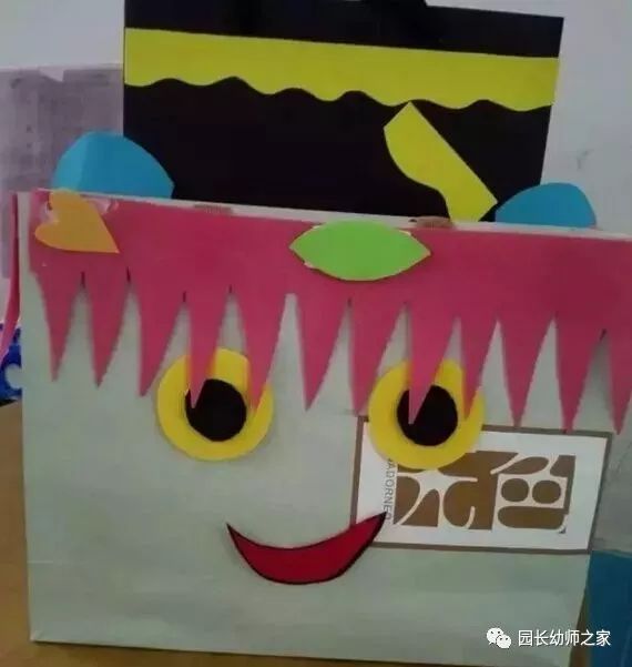 幼儿园纸袋手工,美丽就是如此简单!