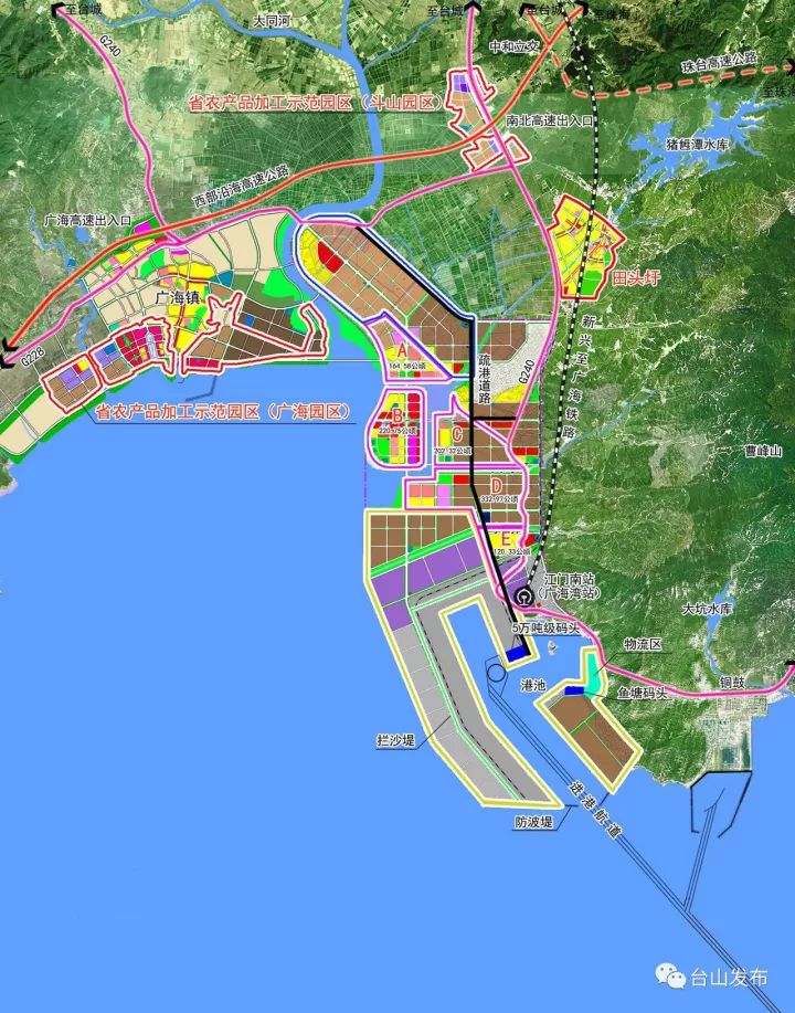 台山广海湾工业园总体规划图