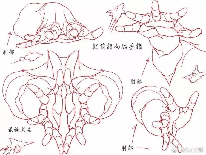 板绘·技巧 多种人体手部抓握教程