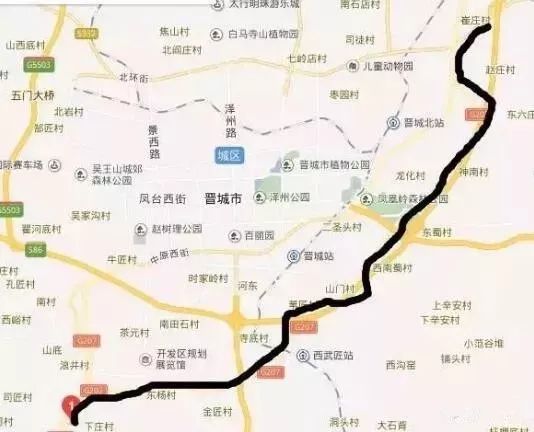 国道207线晋城市过境段公路改线工程是一项省重点工程.工程全长18.