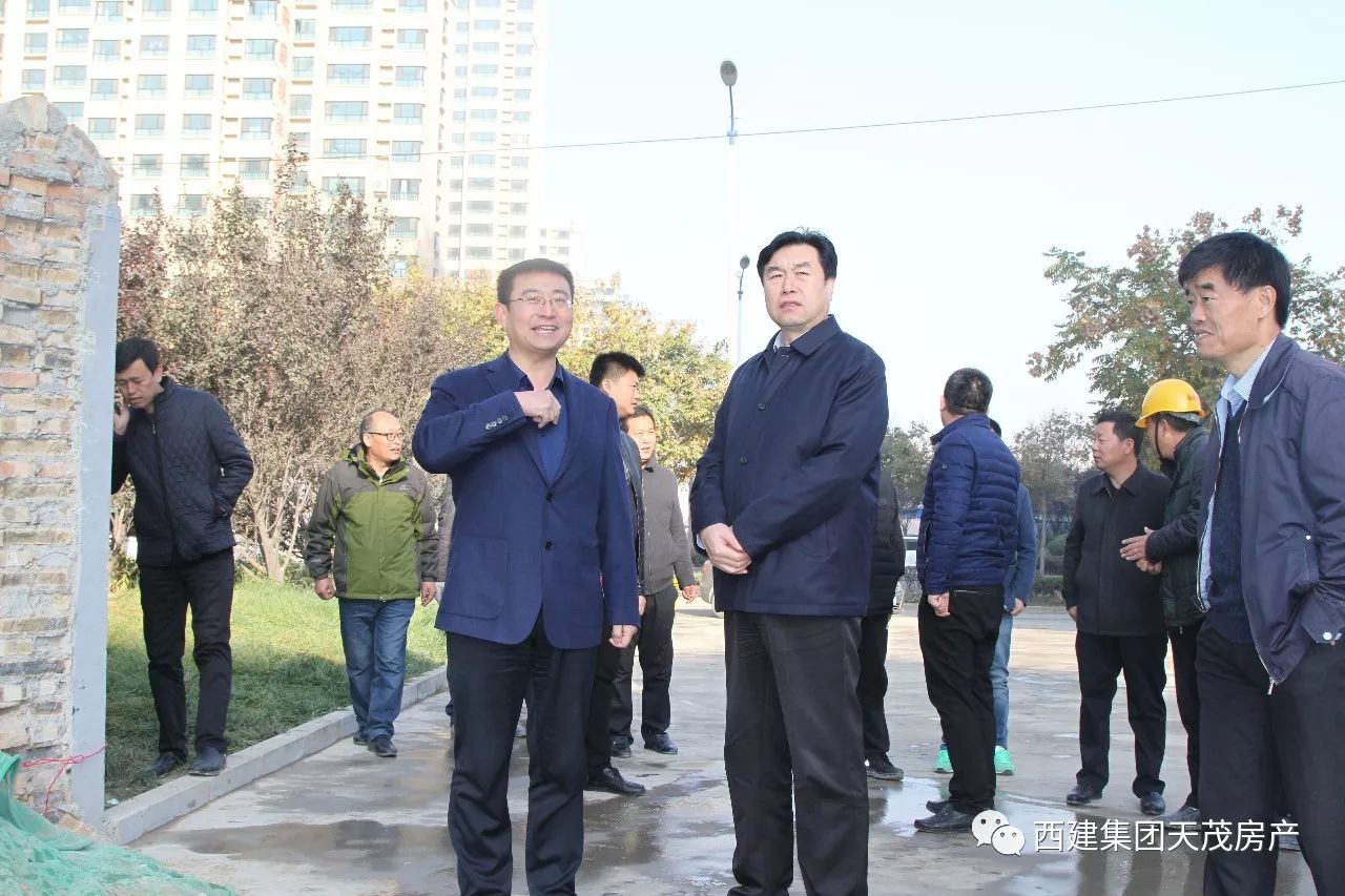 运城市住建局局长陈汪利调研西建天茂城西侧子文路建设