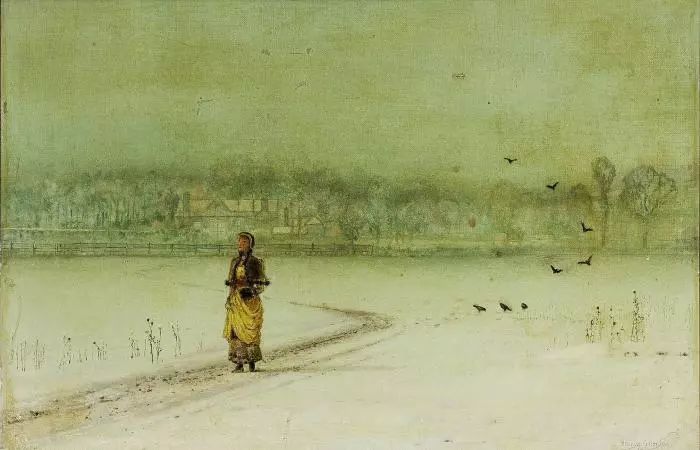 in the winter  john atkinson grimshaw