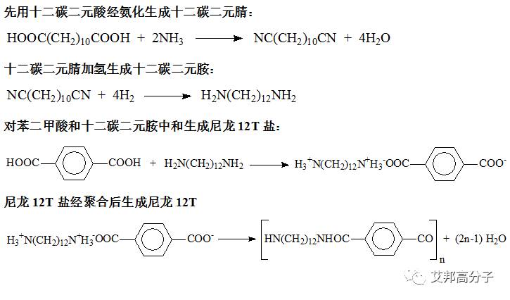 简介 pa12t是由十二碳二元胺与对苯二甲酸合成的一种新型聚酰胺,结构