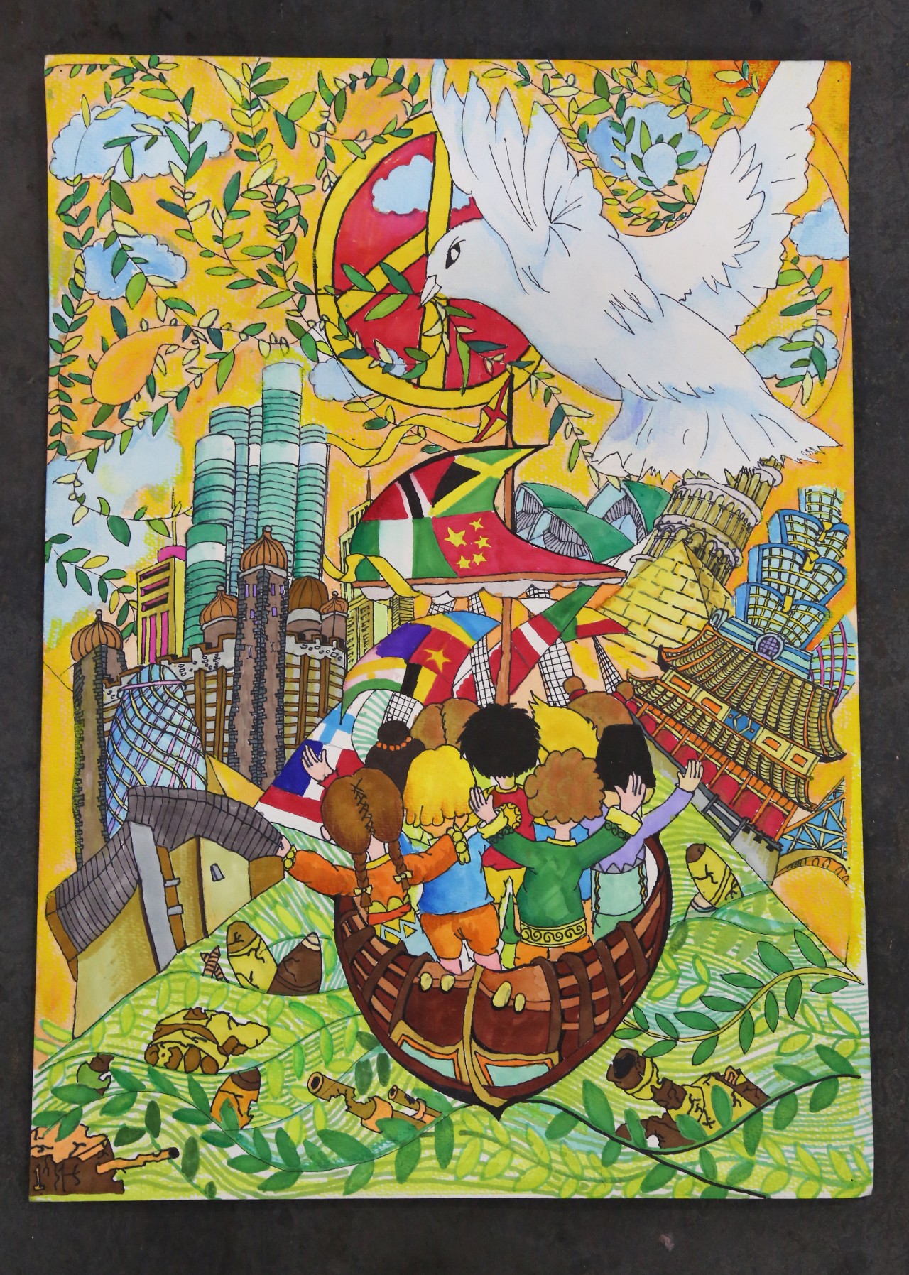 和平海报2017全国少年儿童世界和平海报征集活动获奖名单