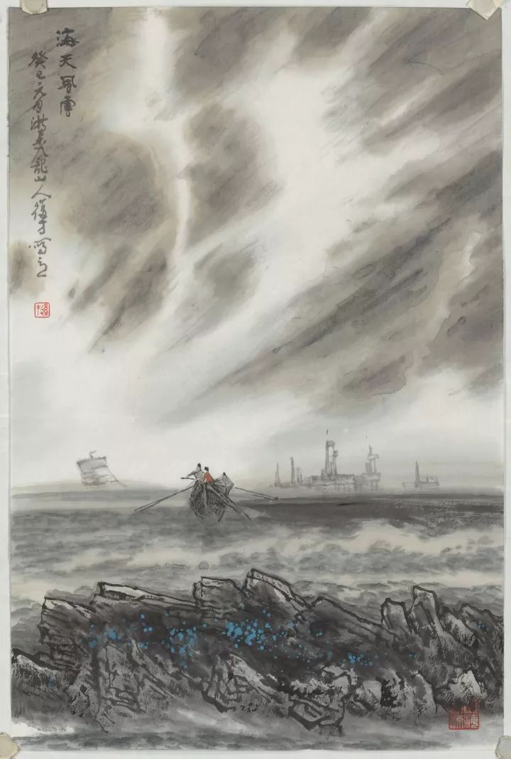 水墨写出山海情王复才国画作品精选