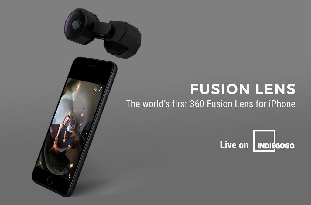Fusion Lens全景相机IndieGoGo众筹融资活动获得成功