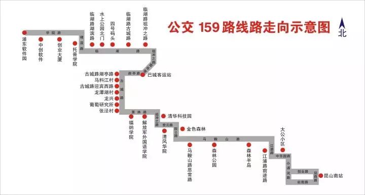 调整公交159路,将中环高架调整为地面道路通行.