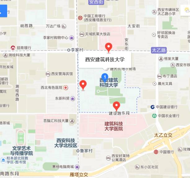 4-19路;长安区内4号线 ○欧亚学院西门/北门站:933路;706路 西安建筑