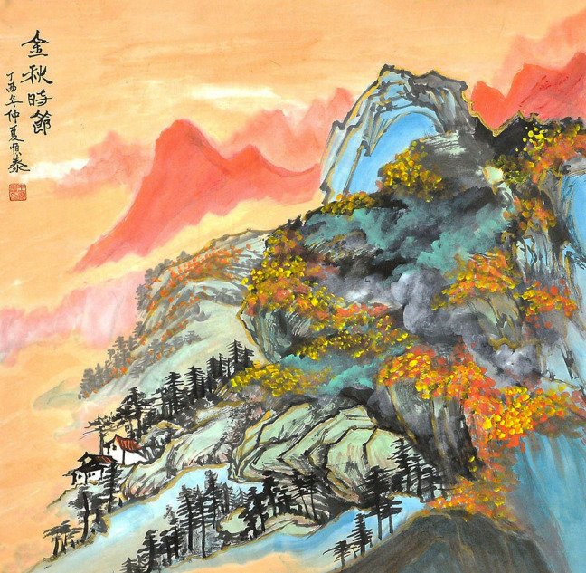 王顺泰国画作品赏析:定格壮美河山