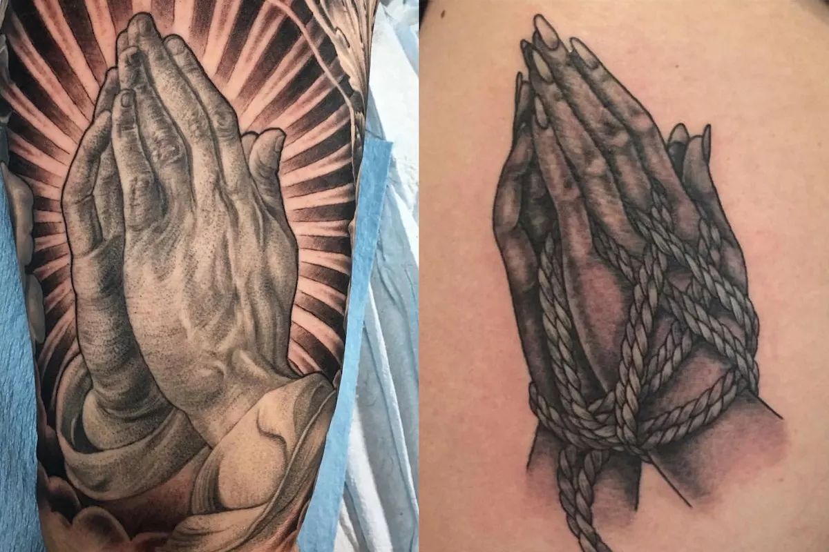 【纹身素材】纹身经典“祈祷之手” 到底是什么来头？ - 知乎