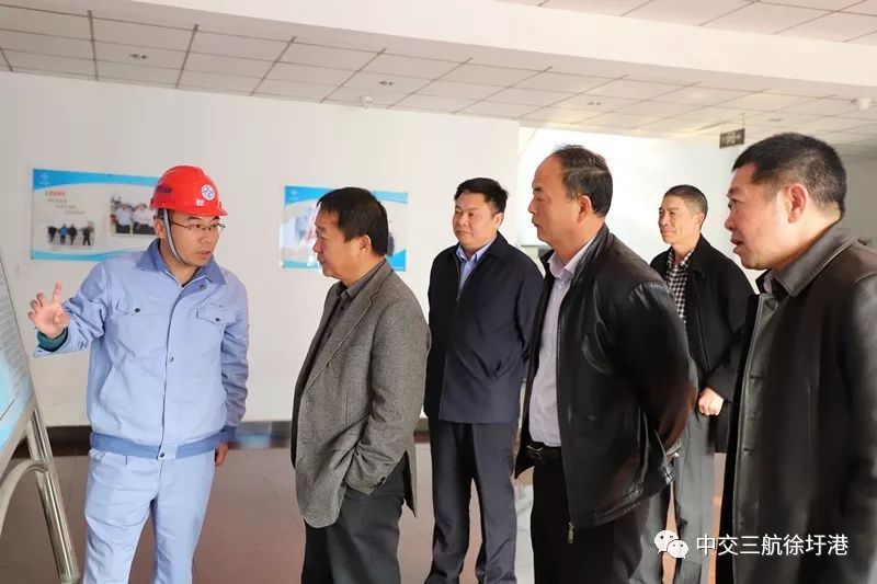 中国交建副总裁王建视察调研徐圩大圆桶项目