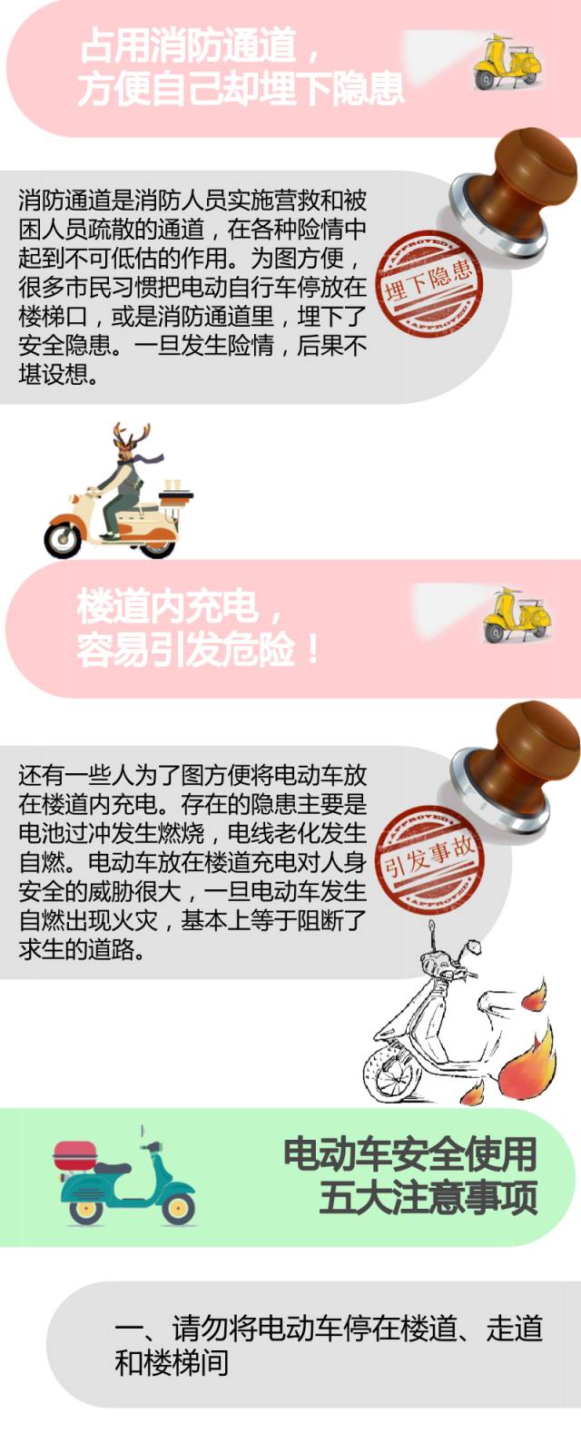 热线直递电动车不安全使用说明书