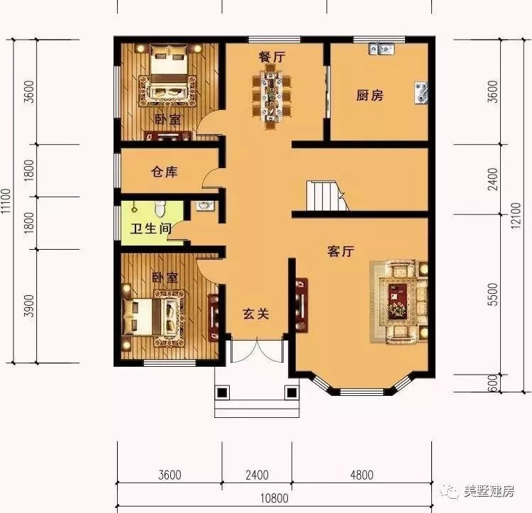 7栋自建房,效果图和实景对比,实景居然比效果图还要