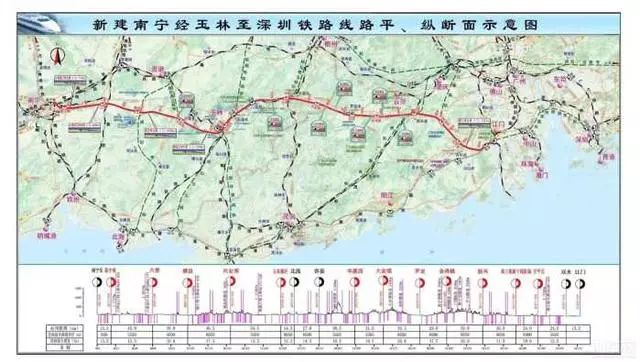 南宁深圳高铁将开建,容县北流玉林设站站点已定图片
