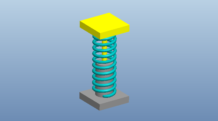 proe压缩弹簧如何仿真?