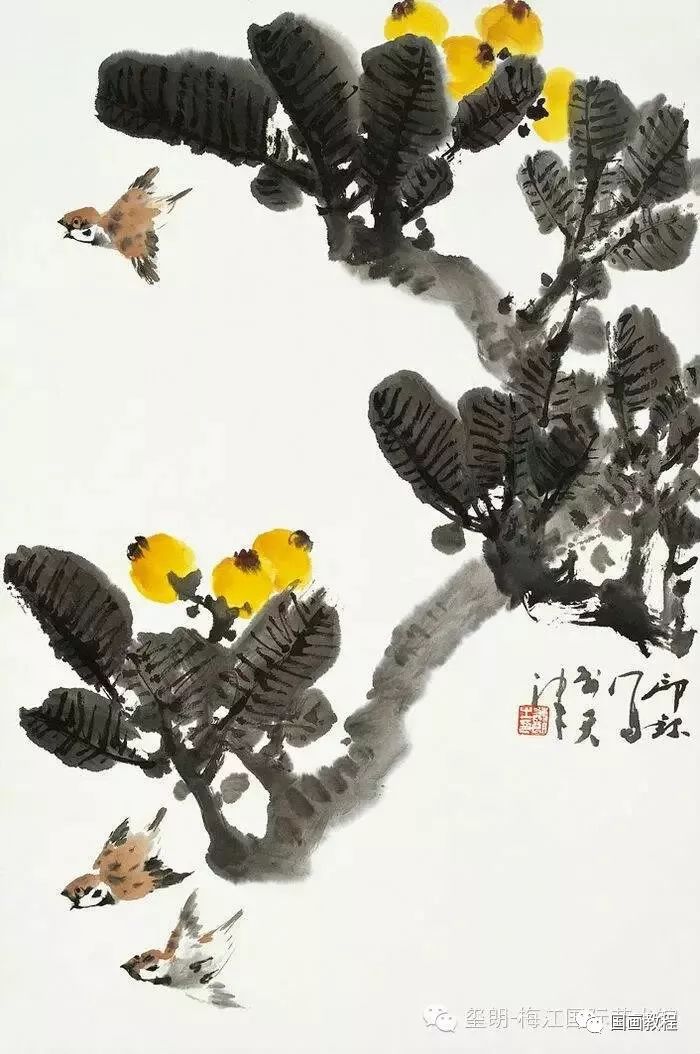 简易花鸟画100副,太精致了!(1)