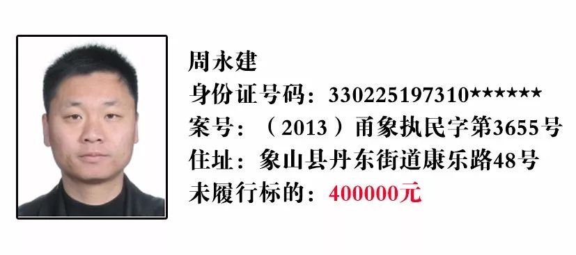 象山人民法院集中曝光38名"老赖",有你认识的吗?