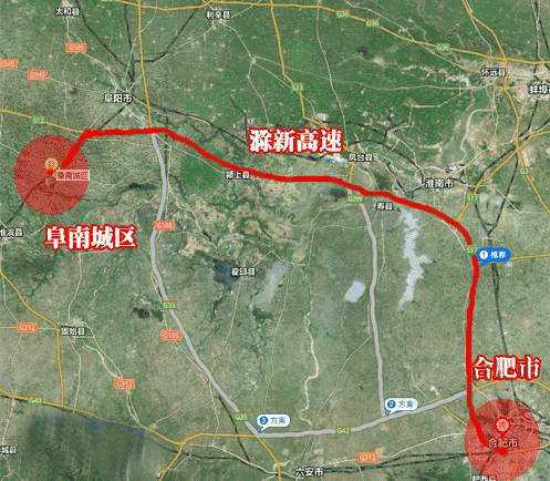 ,阜南来往省城合肥最快的路线,就是走三塔集上滁新高速到合肥.