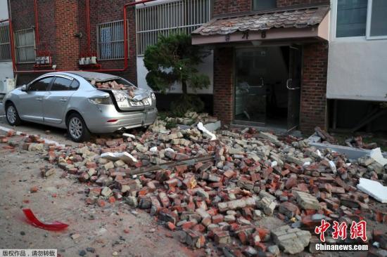 调查发现韩国浦项地震震中附近出现土壤液化现象