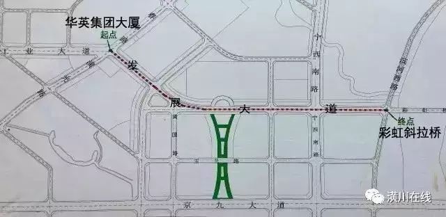 潢川县城区框架正逐步拉大,建设以京九大道为轴心的中央商务区!