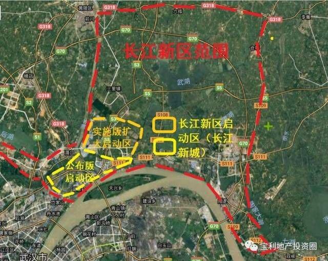 武汉各大功能区的发展趋势,长江新城与长江新区的战略