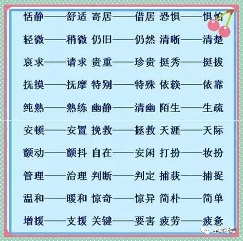 脍炙人口的近义词和反义词_小学语文1 6年级近义词 反义词分类汇总 太全了,赶(3)